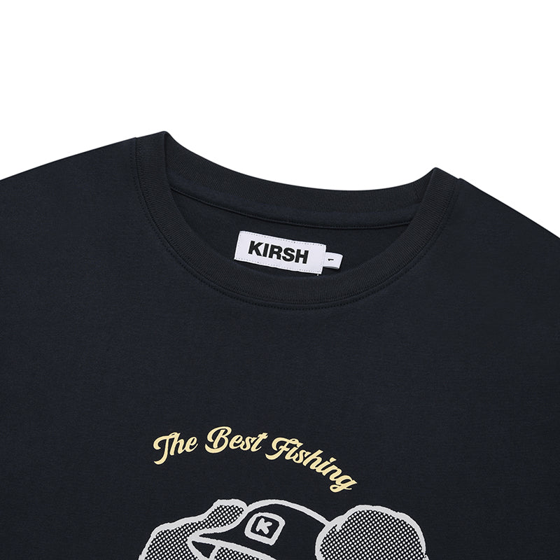フィッシングウィッティバニーグラフィックルーズフィットTシャツ【ホワイト】