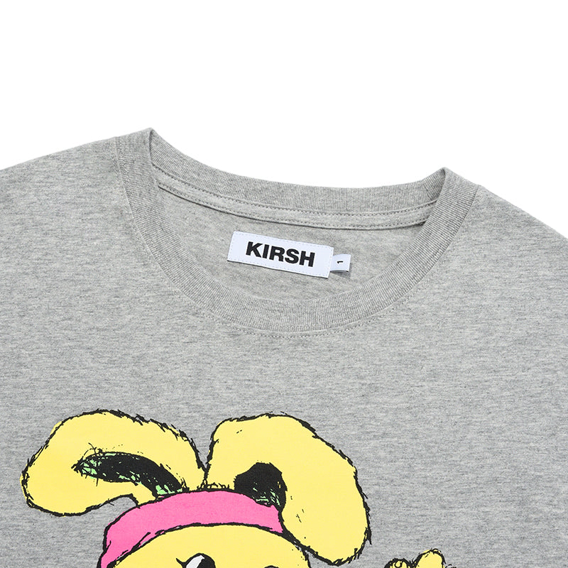 ウィティーバニールーズフィットグラフィックTシャツ【メランジグレー】