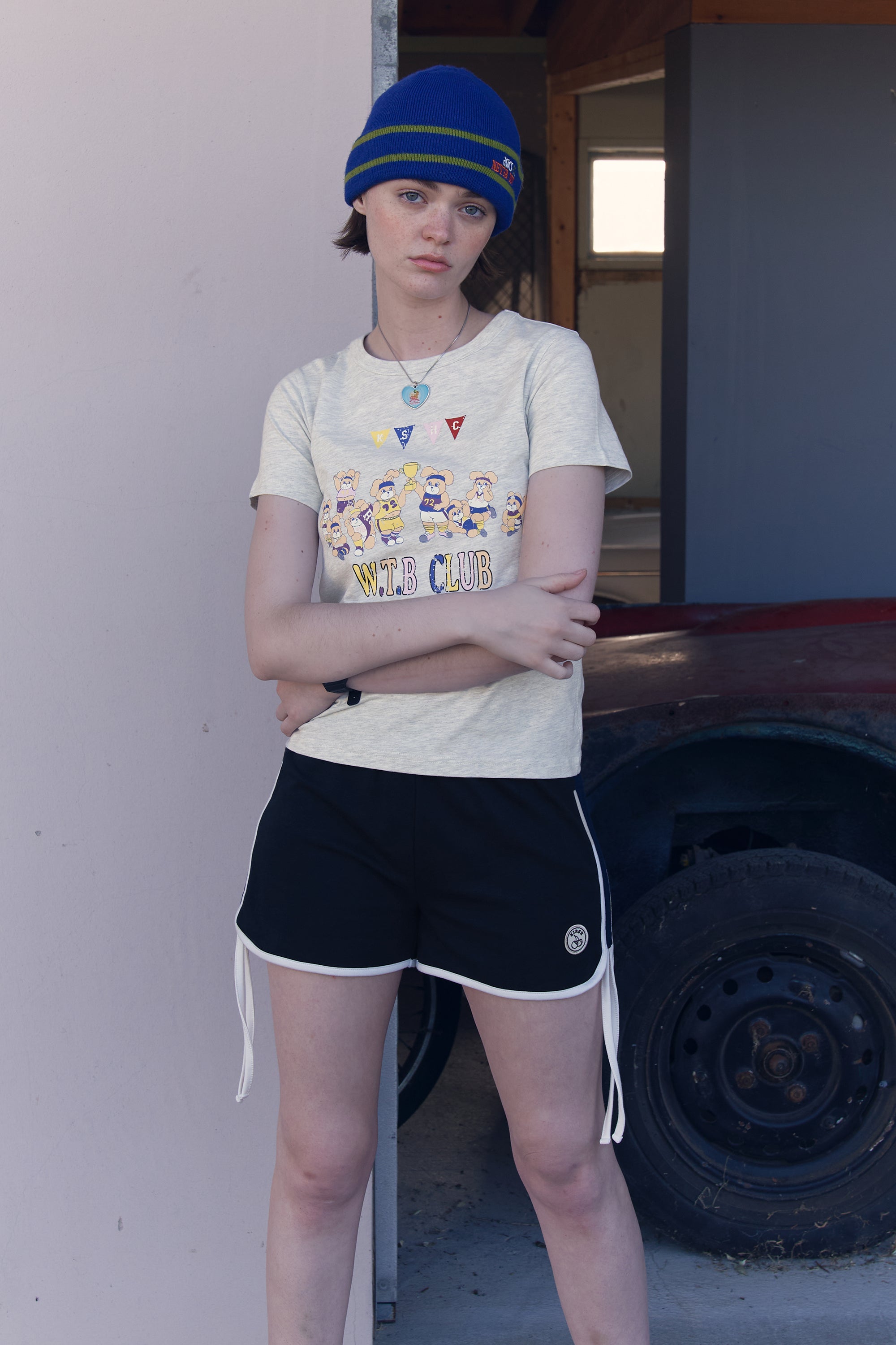 【超十代モデル】 あいささん着用アイテム ウィティーバニービンテージグラフィックTシャツ【オートミール】
