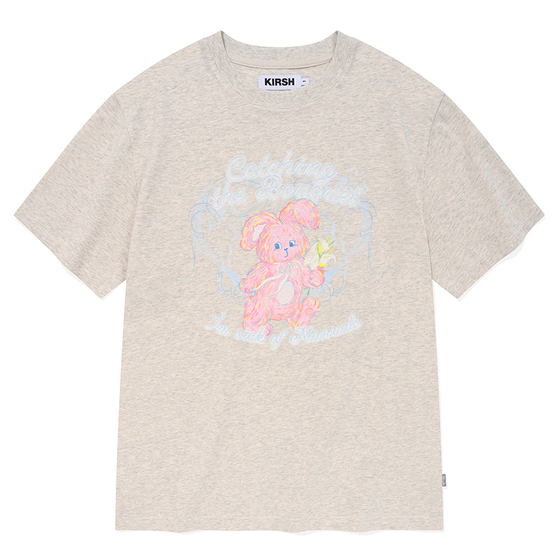 ウィッティバニーブーケガールTシャツ【オートミール】