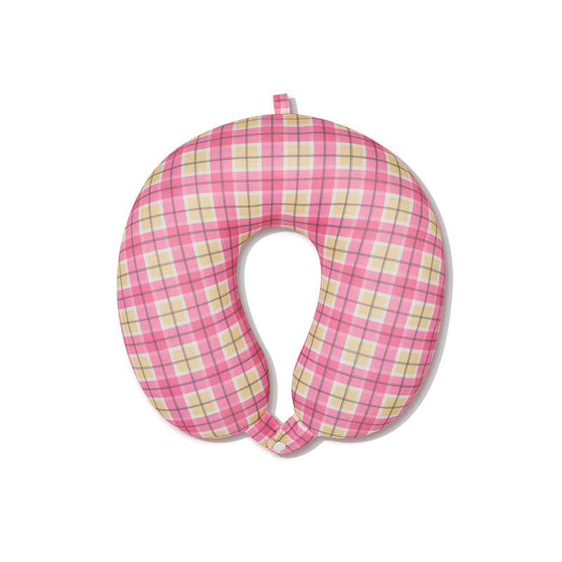 ブレックファストグラフィックネックピロー【ピンク】