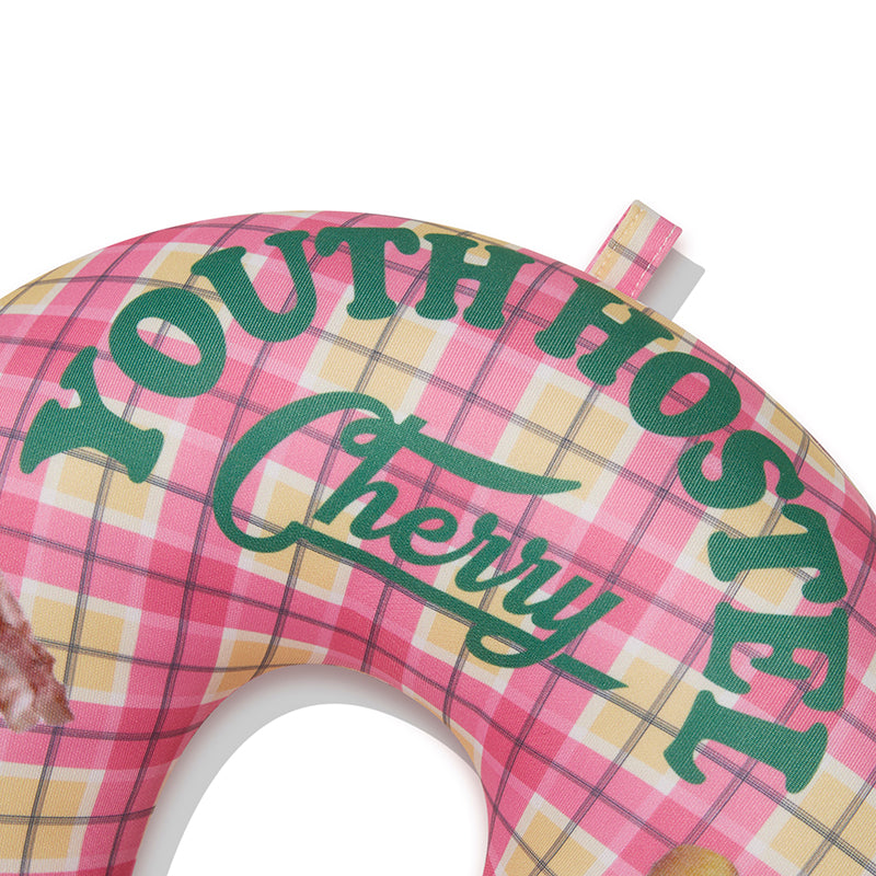 ブレックファストグラフィックネックピロー【ピンク】