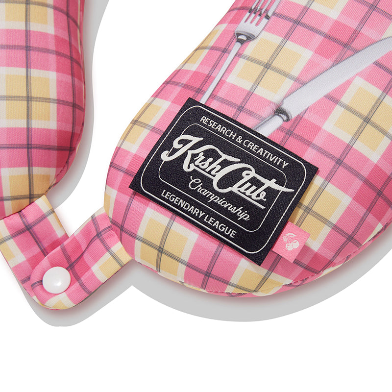 ブレックファストグラフィックネックピロー【ピンク】