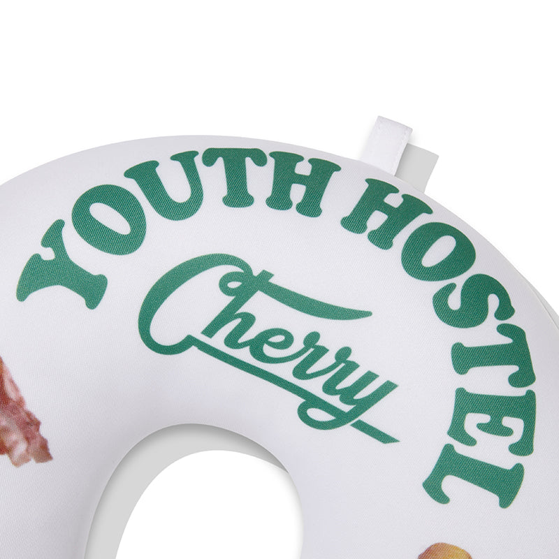 ブレックファストグラフィックネックピロー【ホワイト】