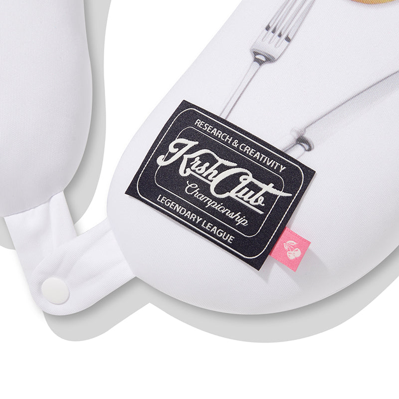 ブレックファストグラフィックネックピロー【ホワイト】