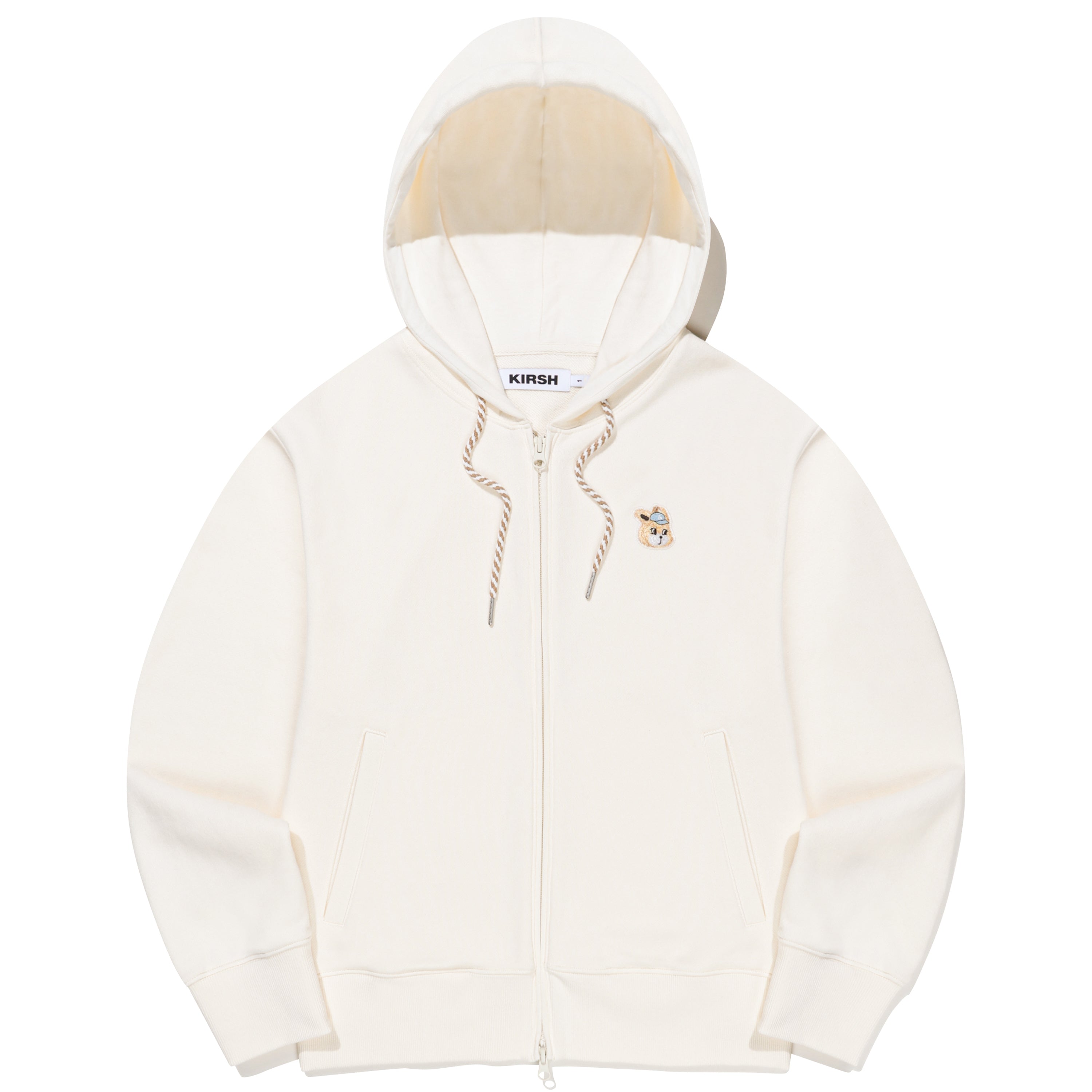 ウィティーバニー ワッペンフーディージップアップ【アイボリー】