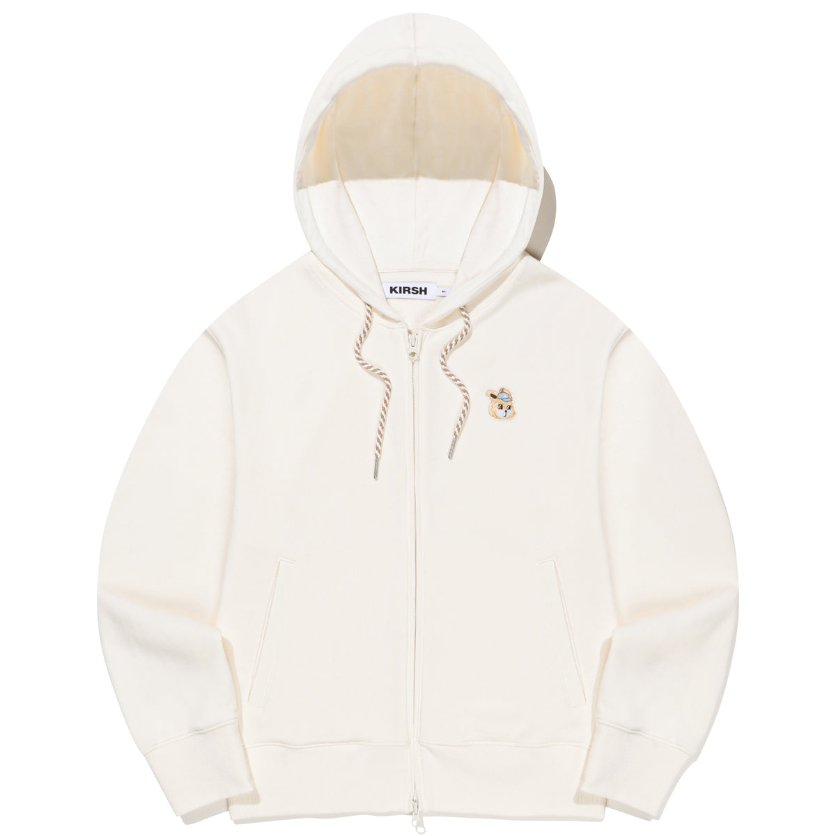 ウィティーバニー ワッペンフーディージップアップ【アイボリー】