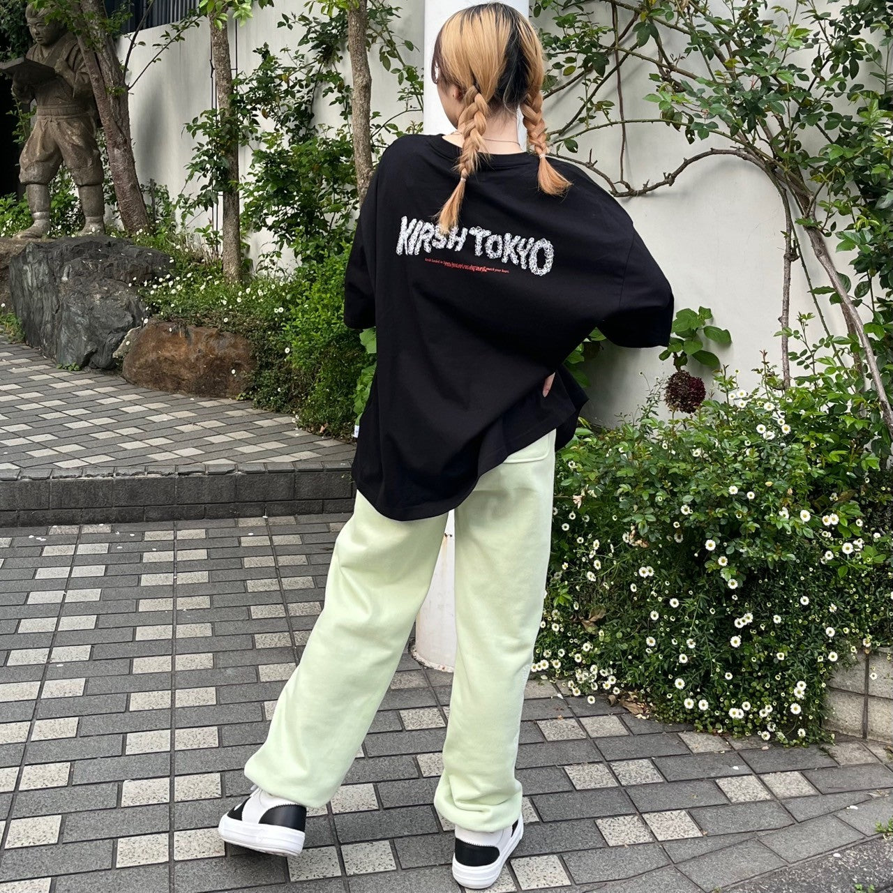 【日本限定】KIRSH X TOKYO ハンドロゴTシャツ【ブラック】