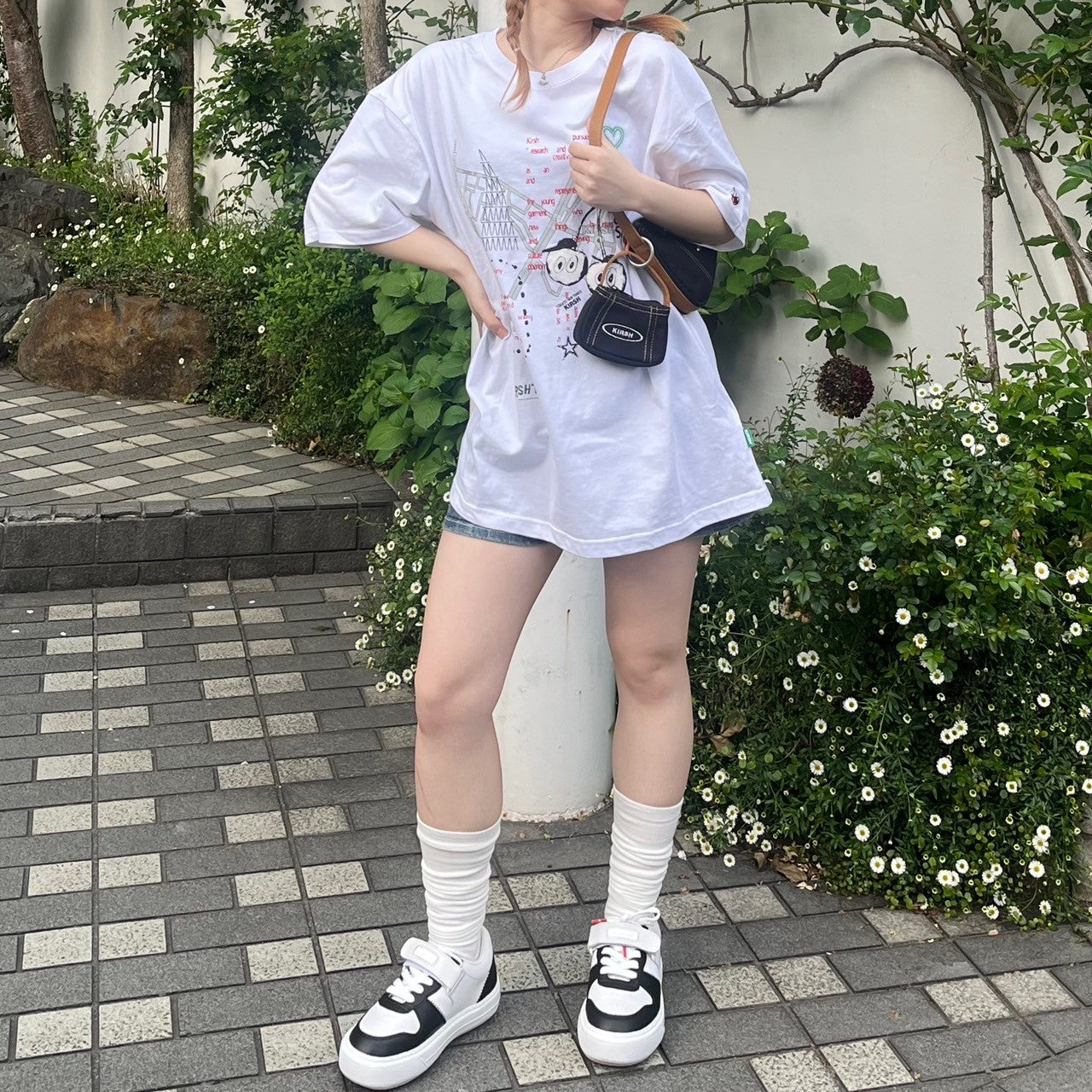 【日本限定】KIRSH X TOKYO ビンテージステッチポイントコインバッグ【ブラック】