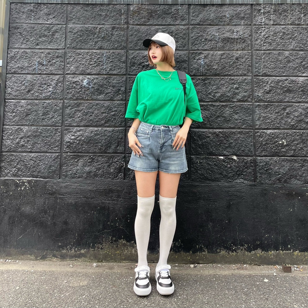 【日本限定】KIRSH X TOKYO ハンドロゴTシャツ【グリーン】