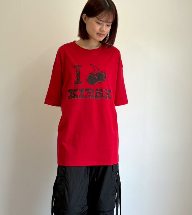 I LOVE KIRSH Tシャツ【レッド】