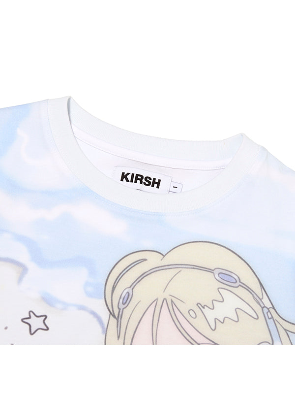 KIRSH X SUNONEBIRD フルプリントスタンダードフィット Tシャツ【ピンク】