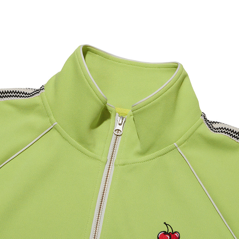 チェリーレーストラッククロップジャンパー【ライム】