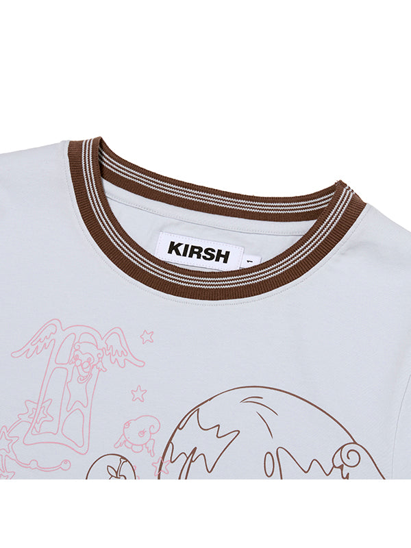 KIRSH X SUNONEBIRD リンガー Tシャツ【ライトイエロー】