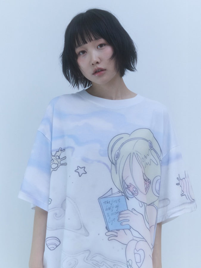 [KIRSH]KIRSH SUNONEBIRD BIG OVER SIZE GRAPHIC T-SHIRT/追跡付 KIRSH]KIRSH SUNONEBIRD BIG OVER SIZE GRAPHIC T-SHIRT/追跡付
