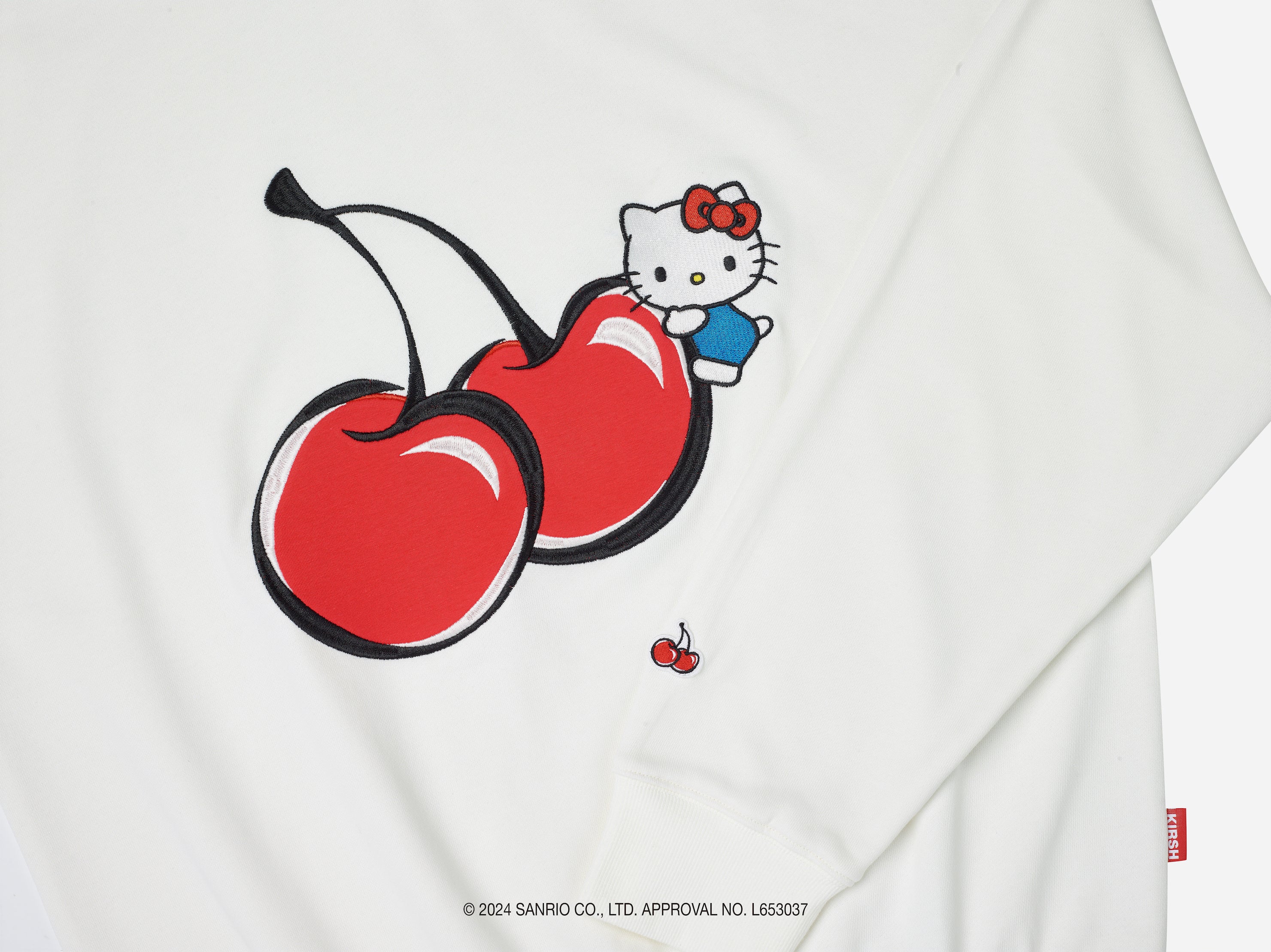 【KIRSH X HELLO KITTY】 ビックチェリースウェットシャツ【ブルー】