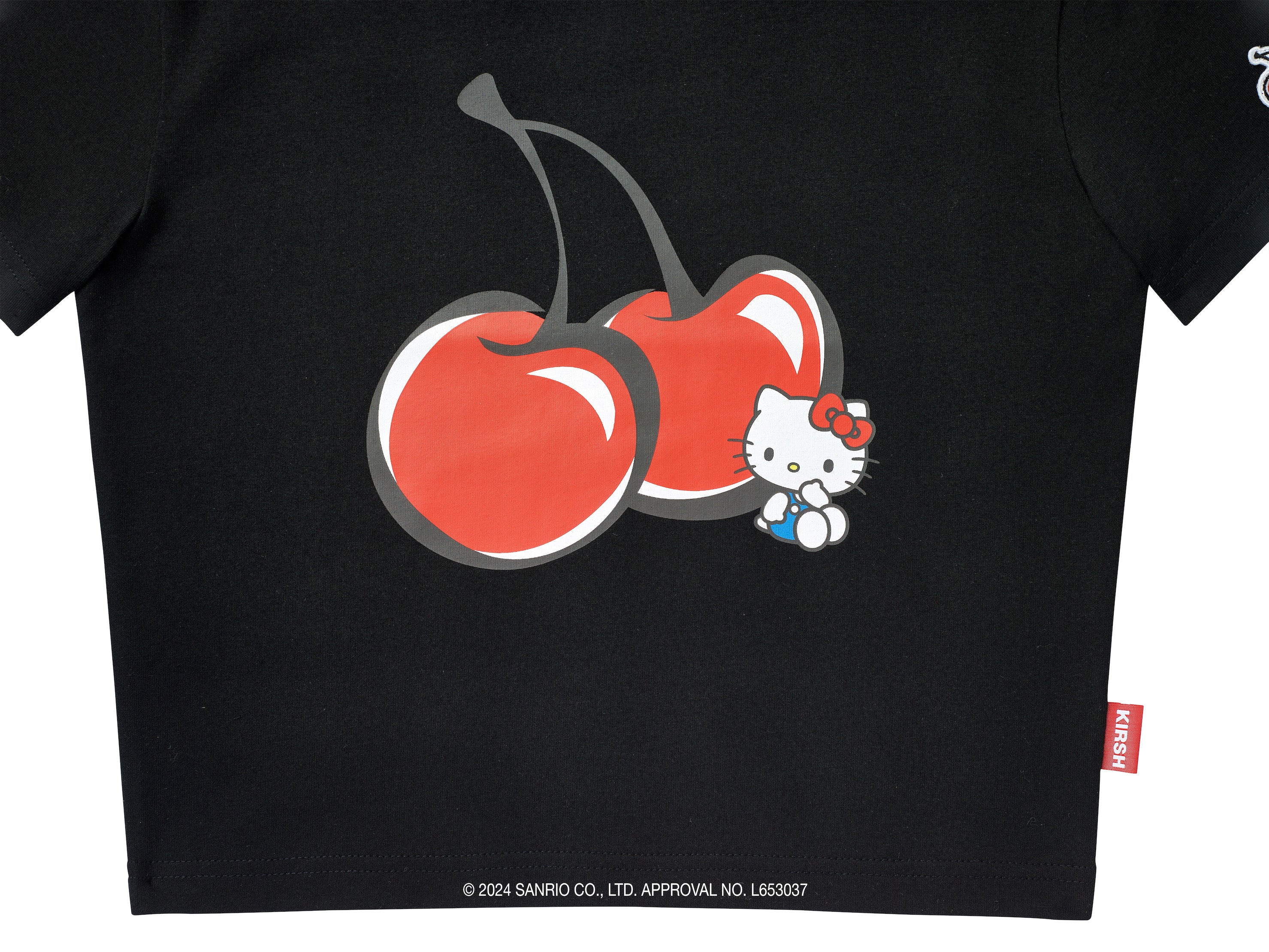 【KIRSH X HELLO KITTY】チェリークロップTシャツ【スカイ】