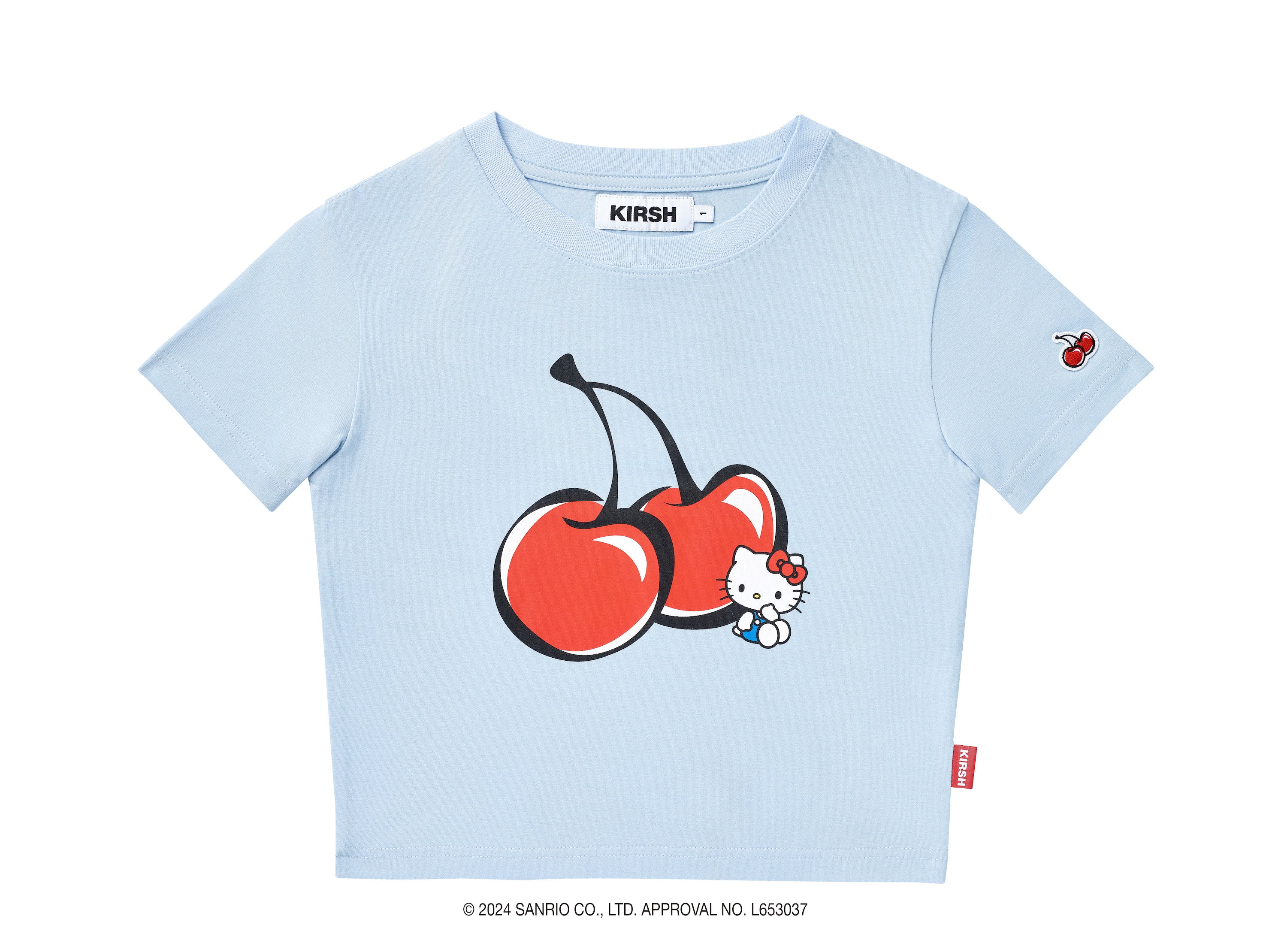 KIRSH X HELLO KITTY】チェリークロップTシャツ【サーモン】