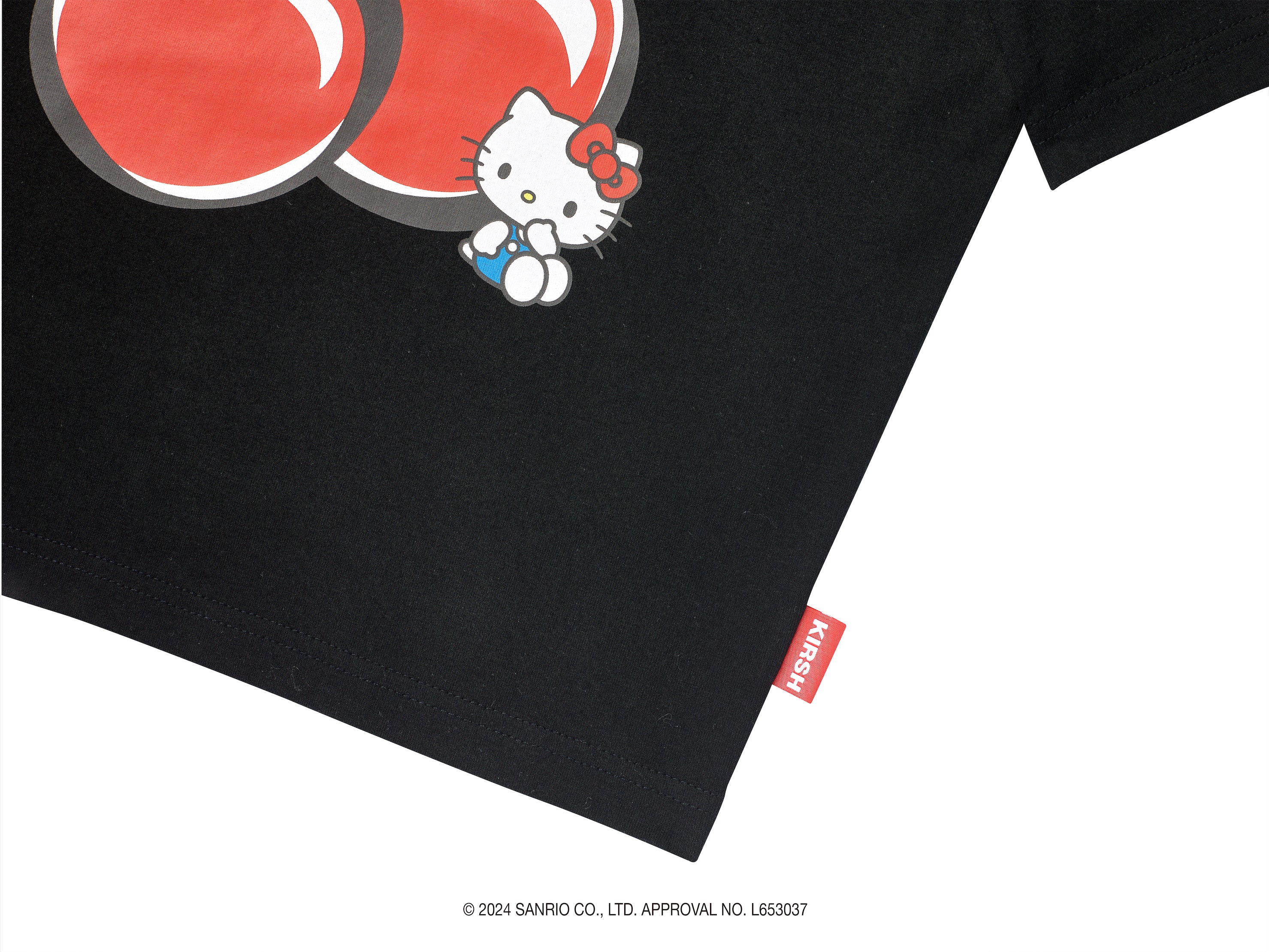 【KIRSH X HELLO KITTY】チェリークロップTシャツ【スカイ】