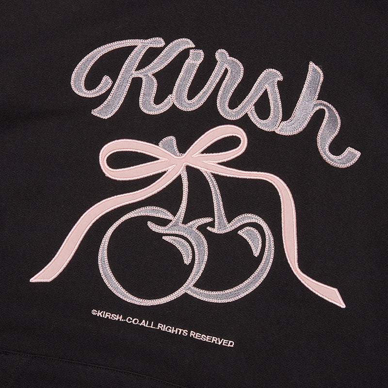 リボンアップリケルーズフィットフーディ【レッド】