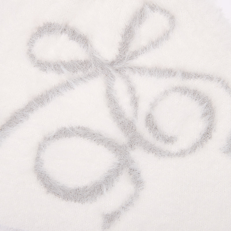 リボンチェリーモヘアビーニー【ブラック】