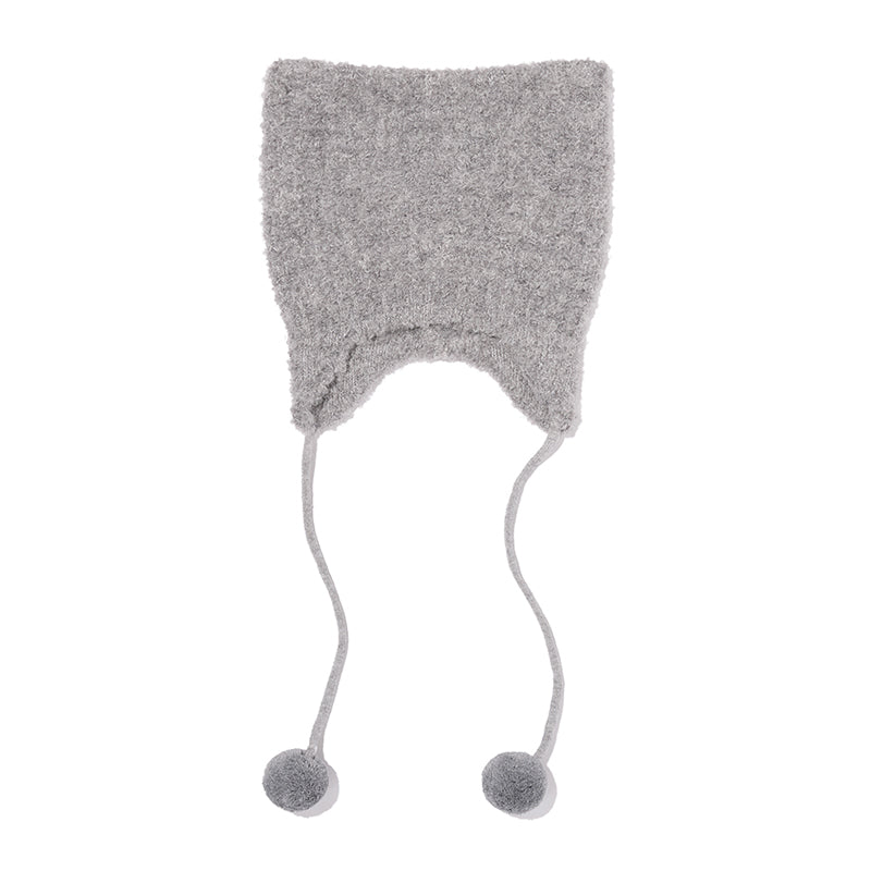 KIRSH X PYITU ポンポンニットビーニー【グレー】