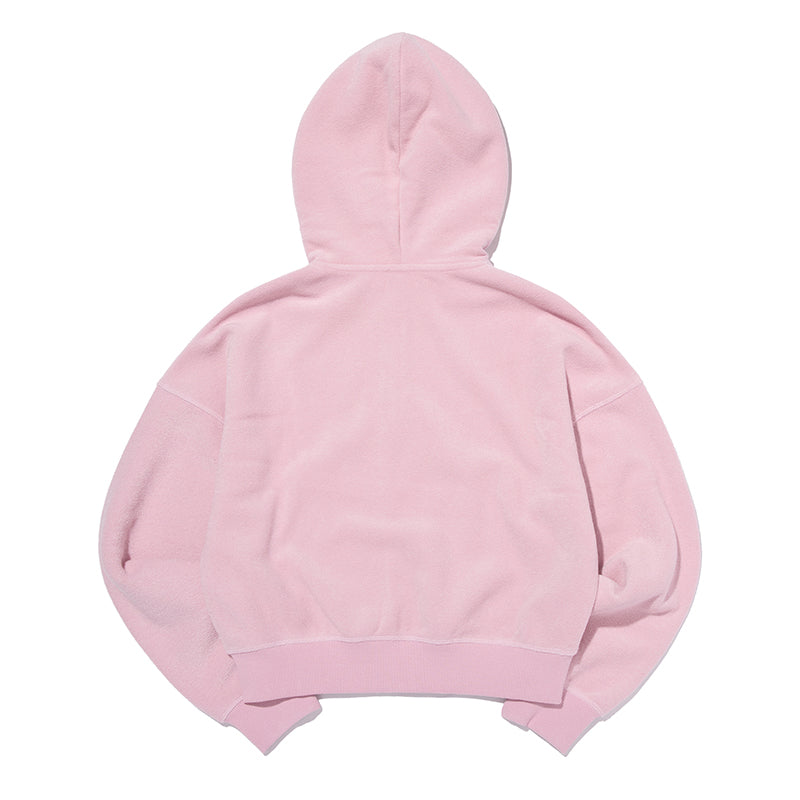 アーチチェリーテリークロップジップアップフーディ【ピンク】