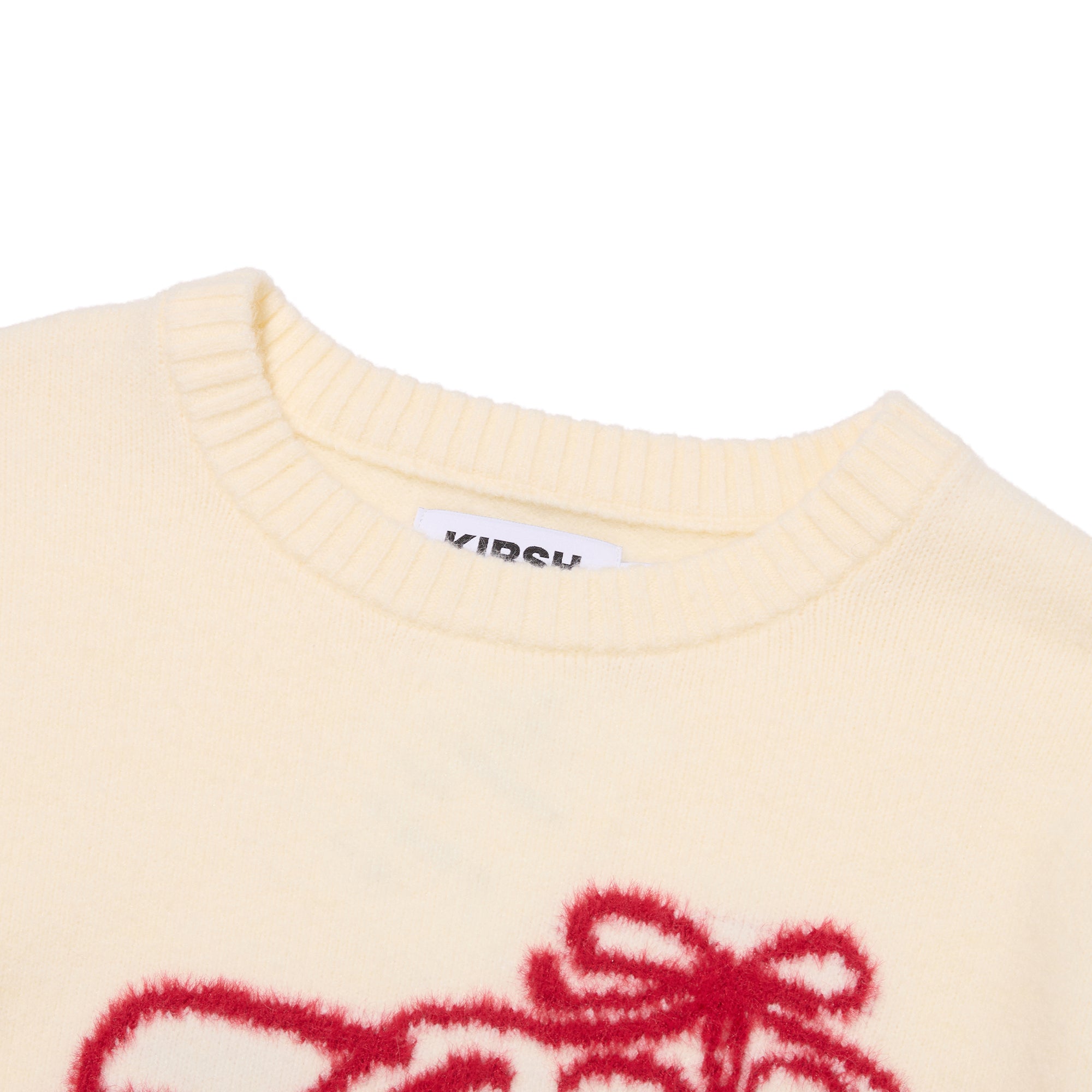 リボンチェリールーズフィットヘアリープルオーバー【ネイビー】