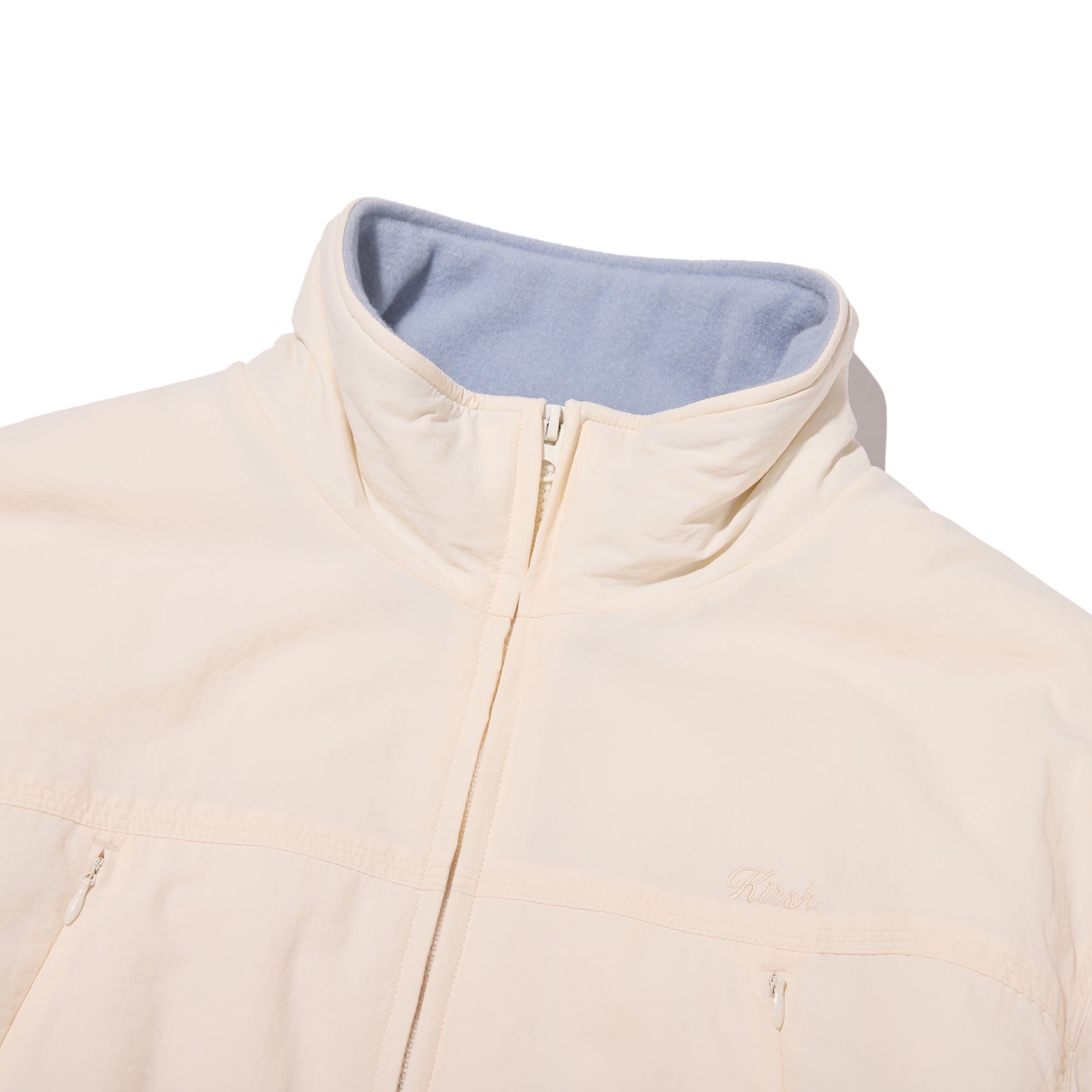 ポケットポイントルーズフィットパディングジャケット【ライトブルー】