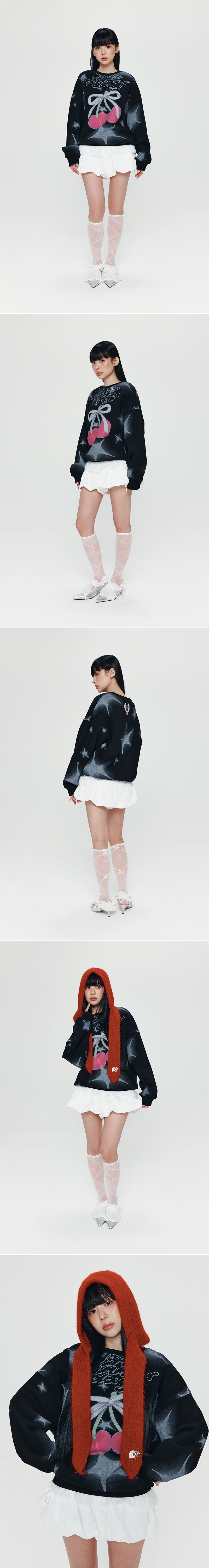 KIRSH X PYITU チェリーグラフィックスウェット【グレー】