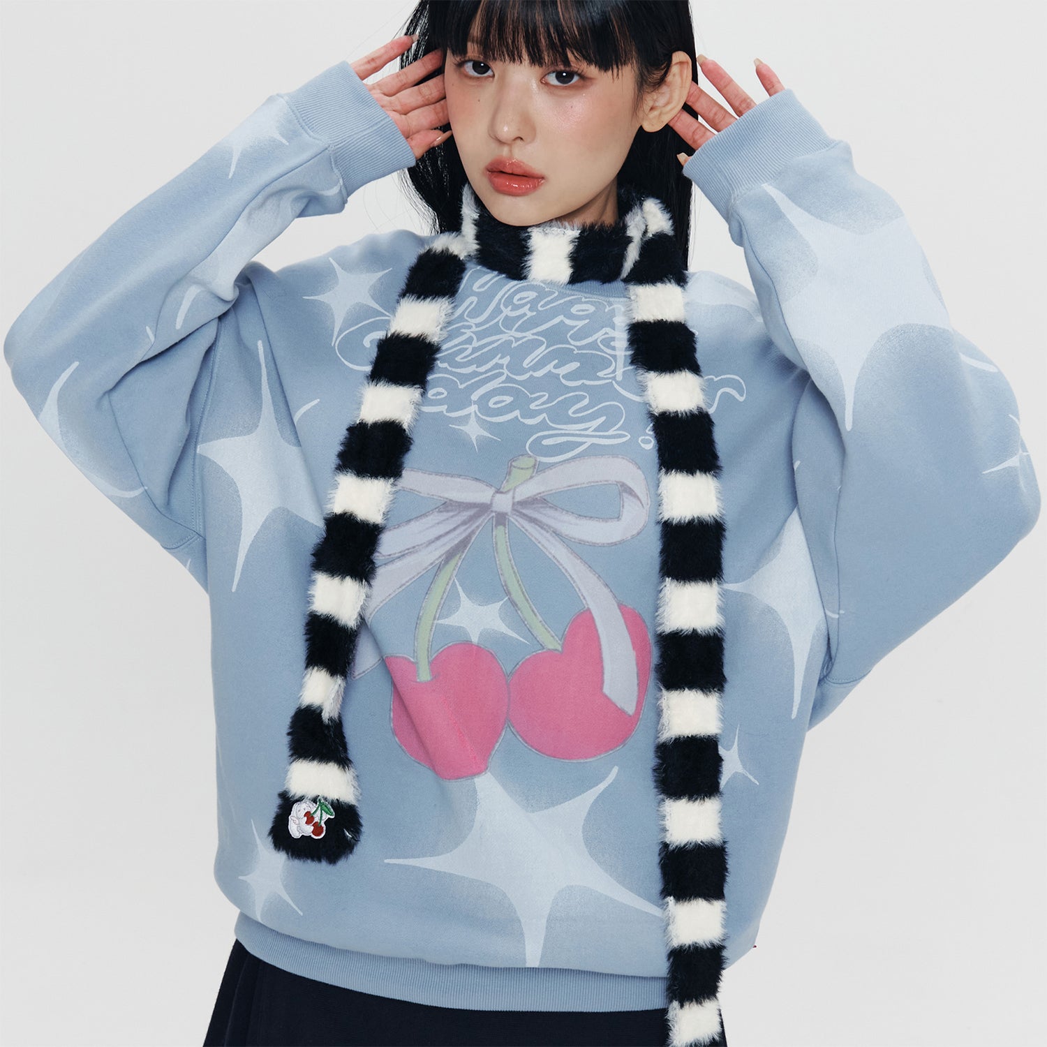 KIRSH X PYITU チェリーグラフィックスウェット【ブルー】