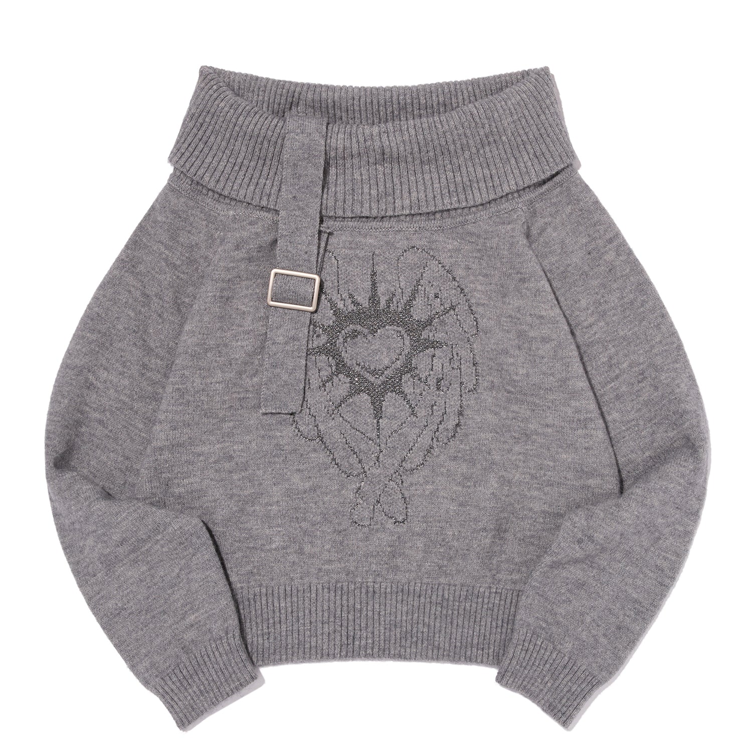 KIRSH X PYITU オフショルダーニット【グレー】