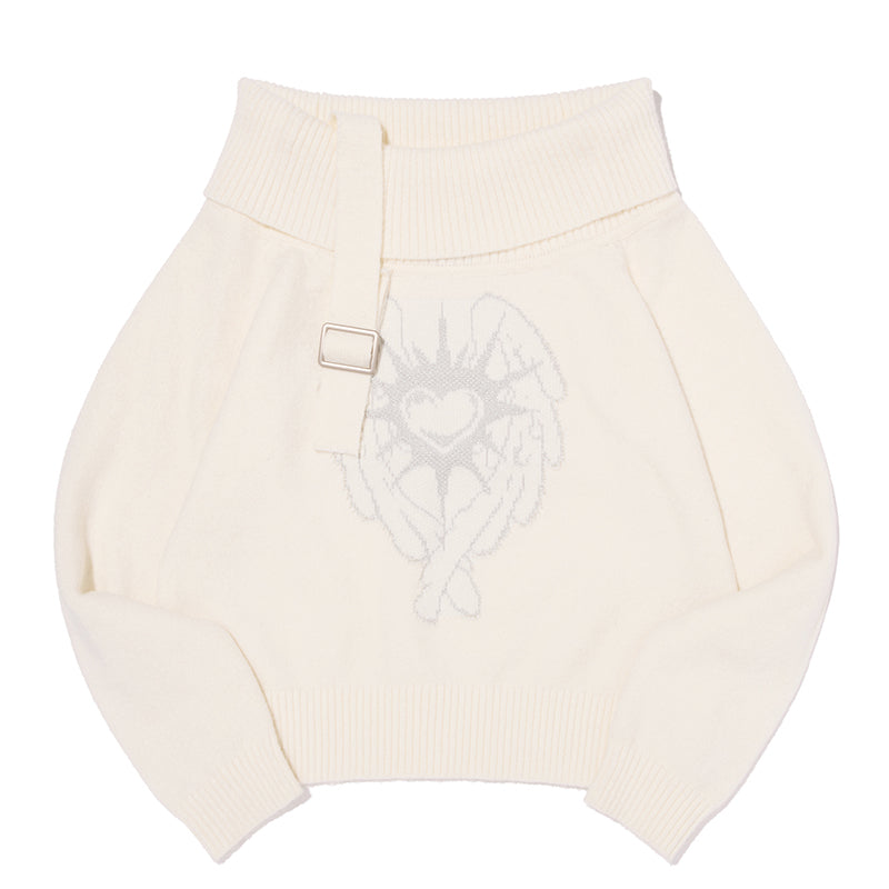 KIRSH X PYITU オフショルダーニット【ホワイト】