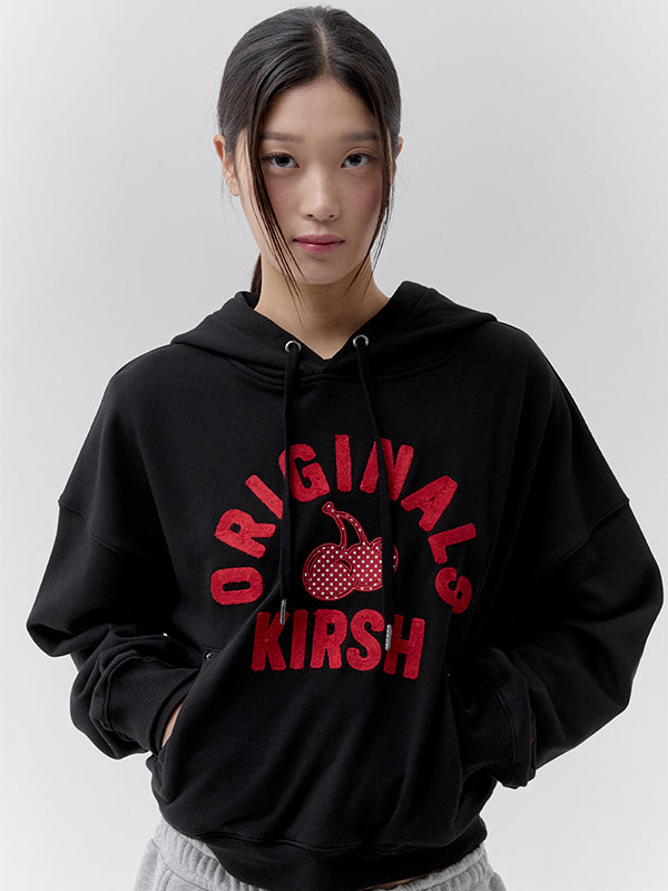 アーチチェリークロップフーディ【ブラック】