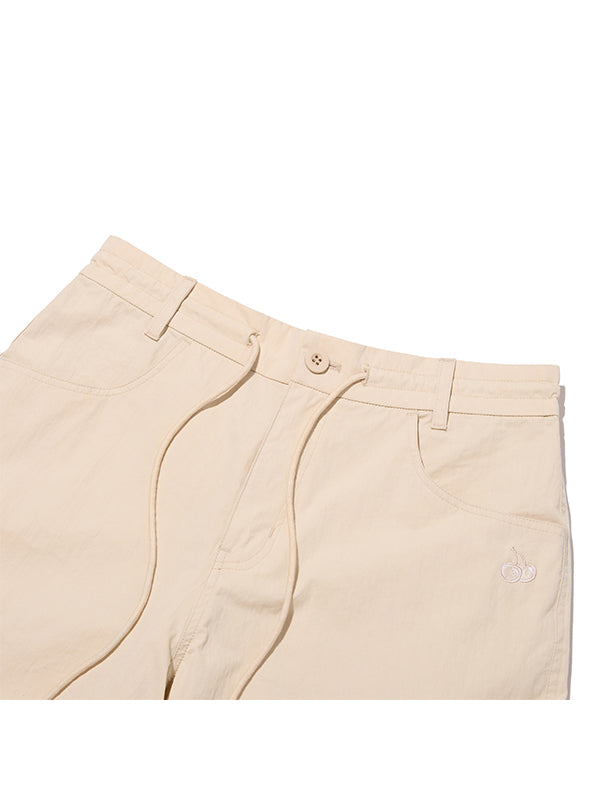 プレーンナイロンカーゴパンツ【ブラック】