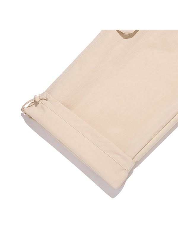 プレーンナイロンカーゴパンツ【ブラック】