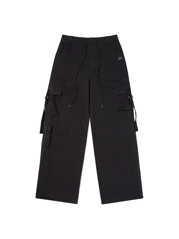 プレーンナイロンカーゴパンツ【ブラック】