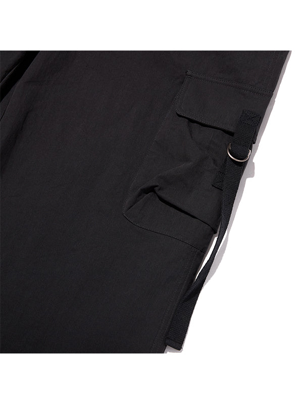 プレーンナイロンカーゴパンツ【ブラック】