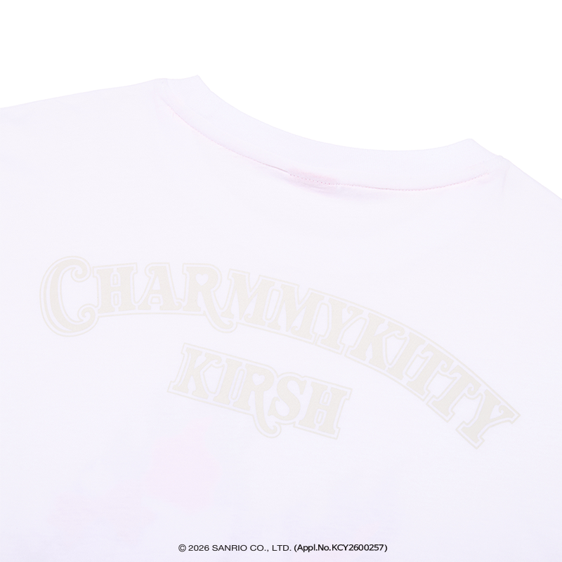 KIRSH X CHARMMYKITTY グラフィックルーズフィットロングスリーブ【ブラック】