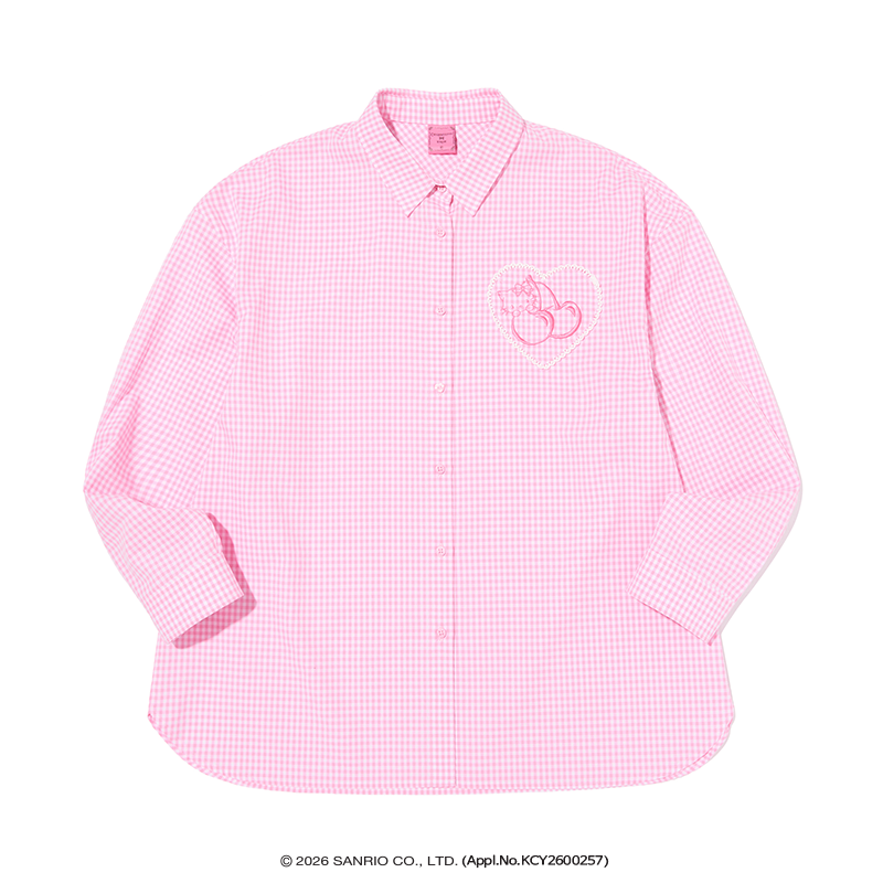 KIRSH X CHARMMYKITTY ルーズフィットサマーシャツ【ピンク】