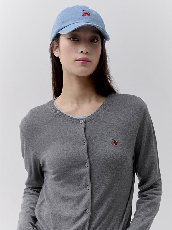 スモールチェリーロゴボールキャップ【コーラル】