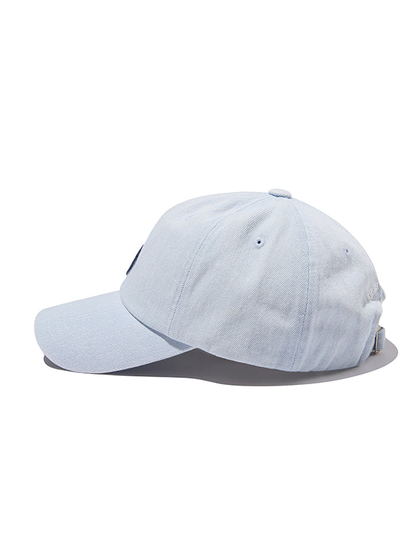 ハートパッチボールキャップ【インディゴブルー】