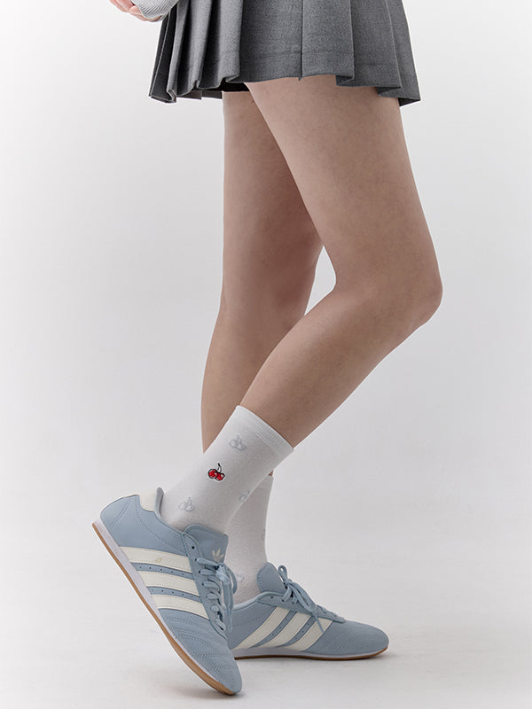 オールオーバーチェリーソックス【ホワイト】