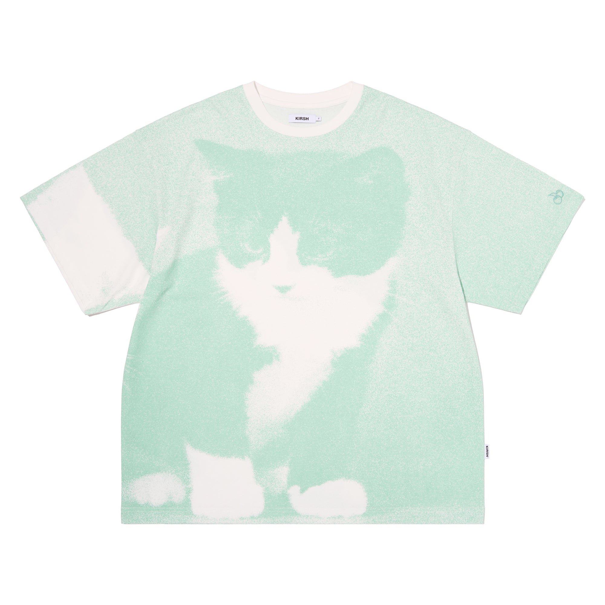 オールオーバープリントオーバーフィットTシャツ【グリーン】