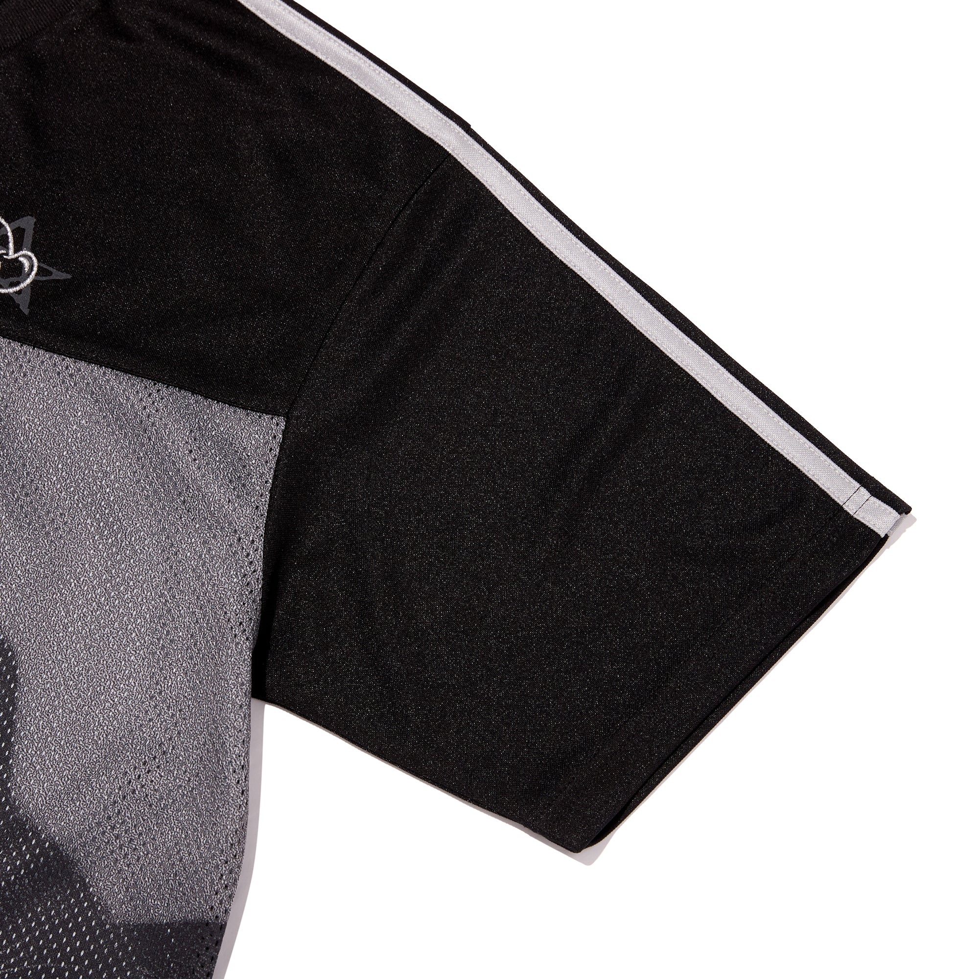 オールオーバープリントルーズフィットメッシュTシャツ【ブルー】
