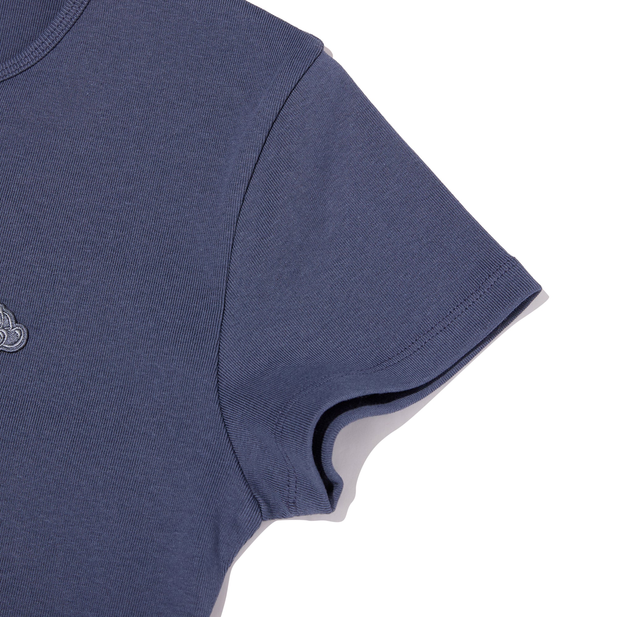 プレーンスリムフィットTシャツ【メランジグレー】