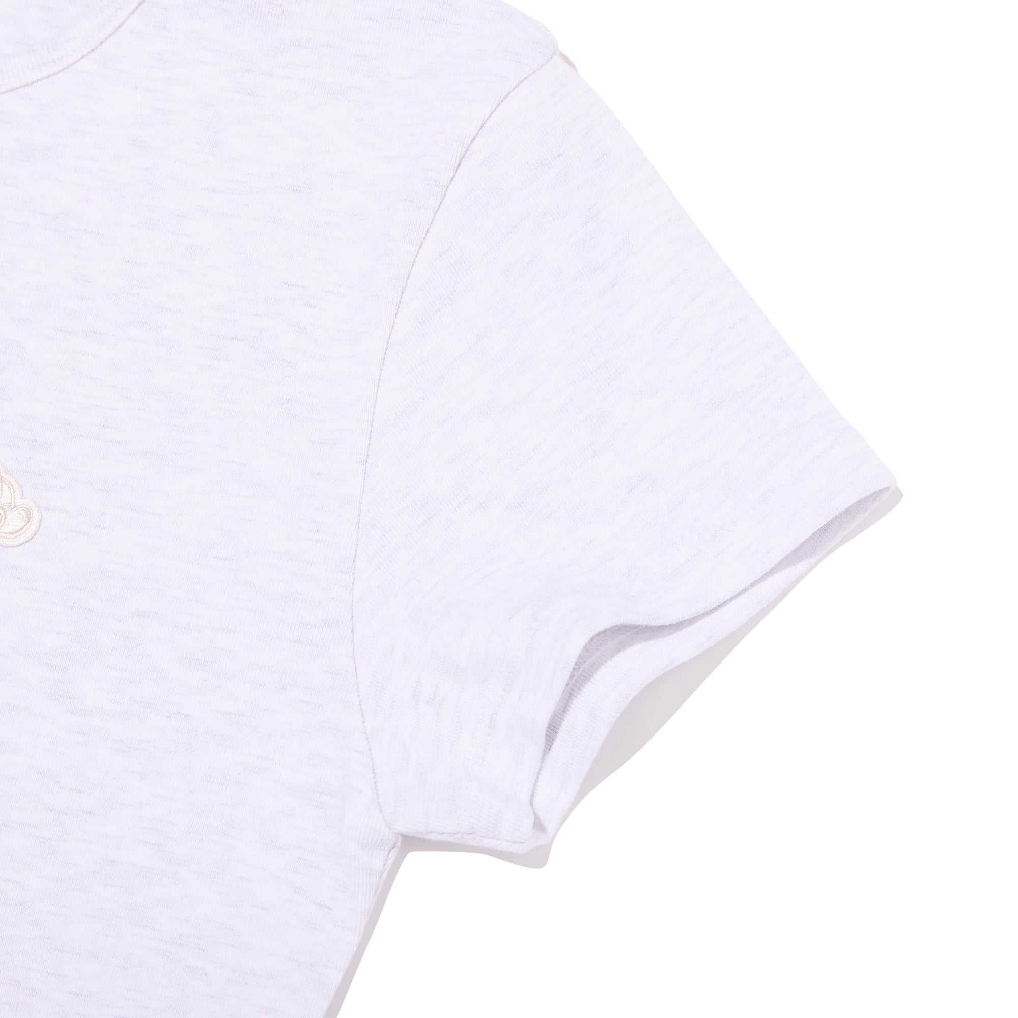 プレーンスリムフィットTシャツ【メランジグレー】