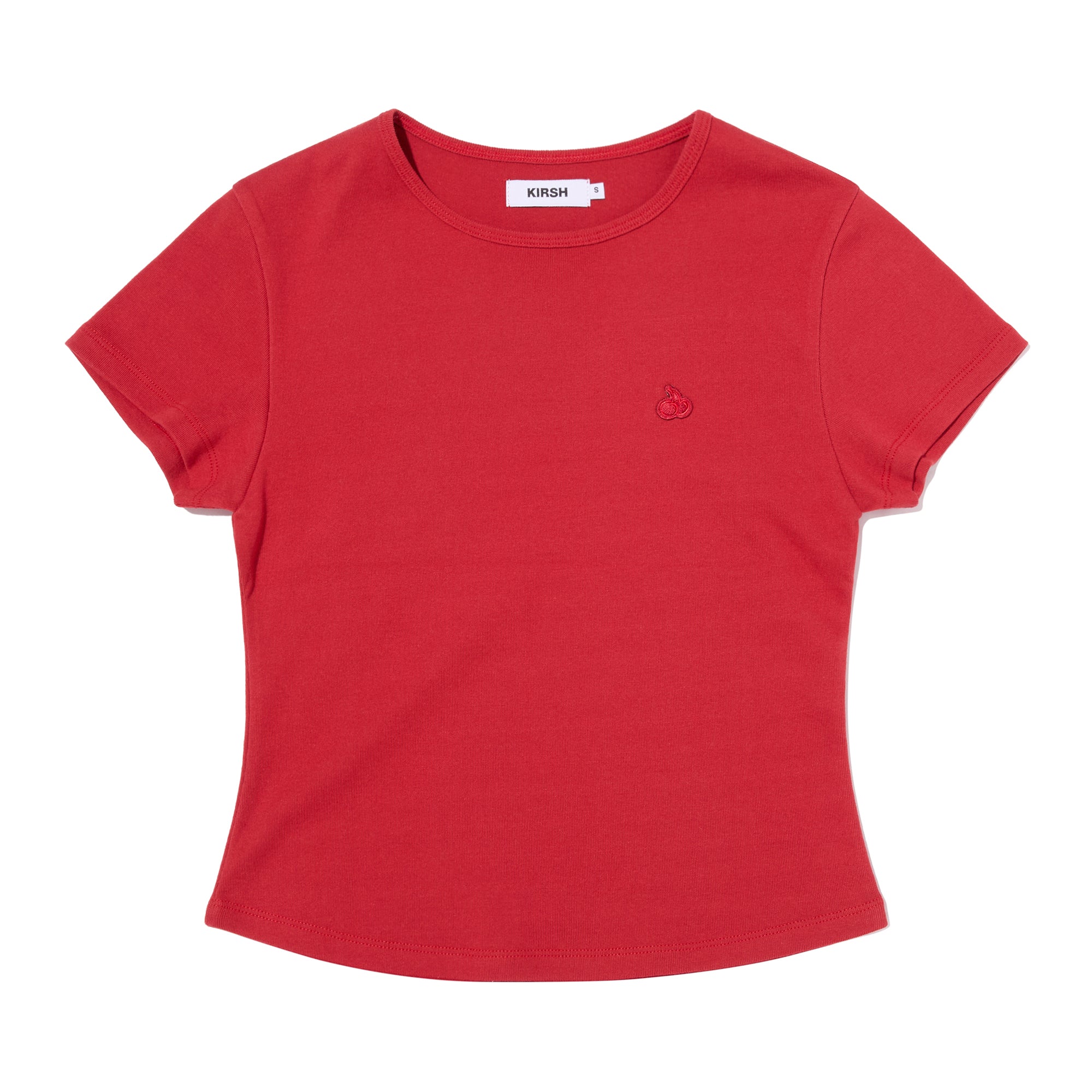 プレーンスリムフィットTシャツ【メランジグレー】