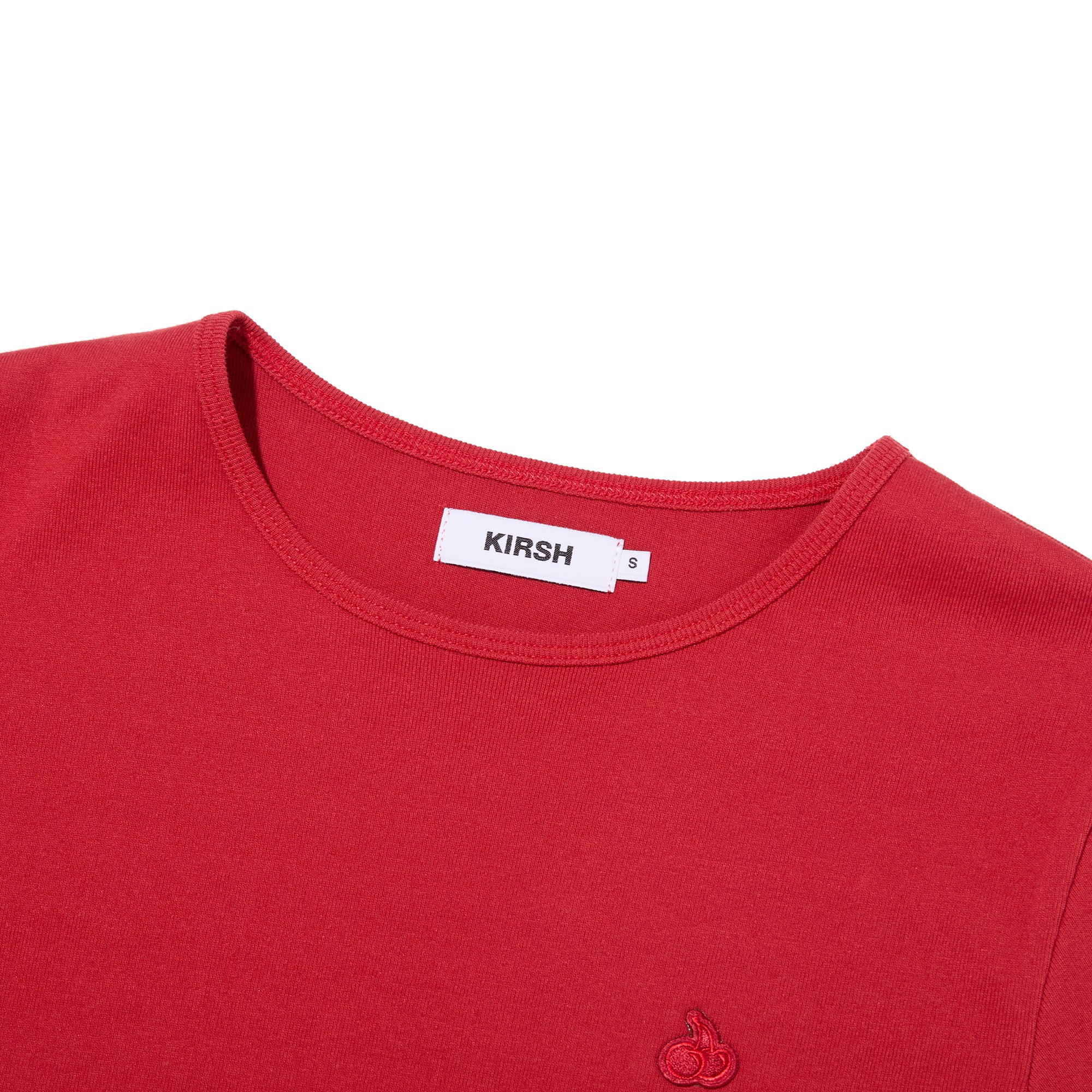 プレーンスリムフィットTシャツ【メランジグレー】