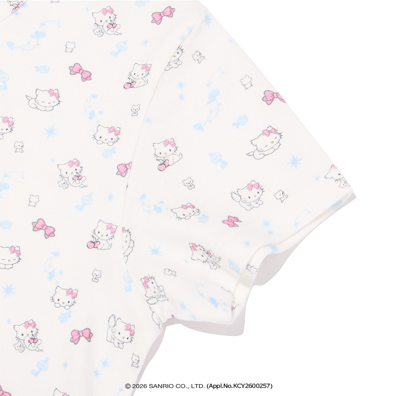 KIRSH X CHARMMYKITTY オールオーバークロップTシャツ【ホワイト】